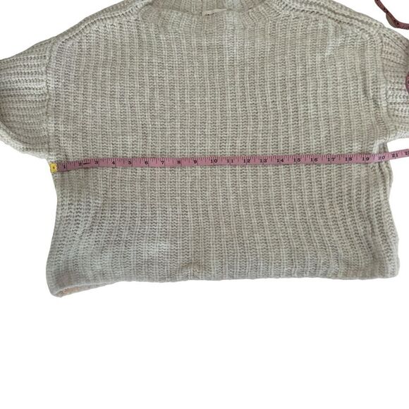 Holebrook Sweden Cajsa Ribbed Merino Wool Blend Sweater Sand Shell small petite - Picture 8 of 12